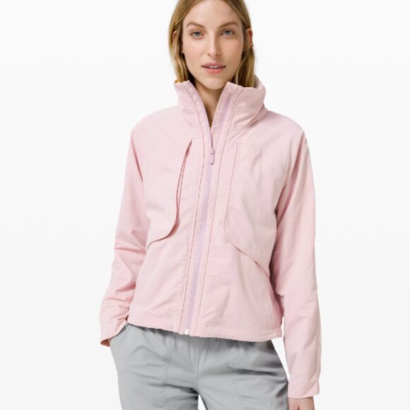 lululemon athletica Jackets & Blazers - Always Effortless Jacket In Bliss Pink | Size 12